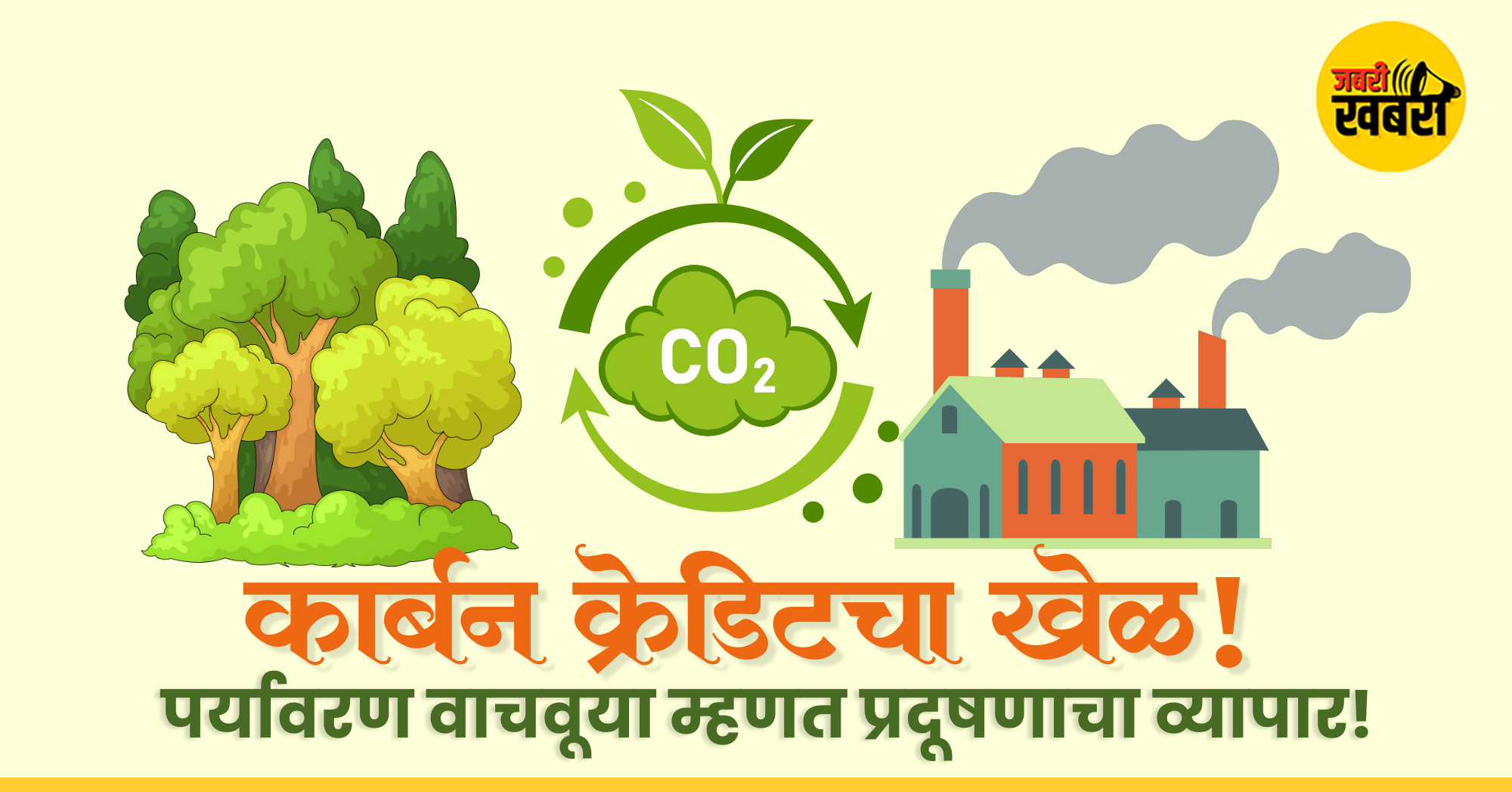 कार्बन क्रेडिटचा खेळ -  पर्यावरण वाचवूया म्हणत प्रदूषणाचा व्यापार!